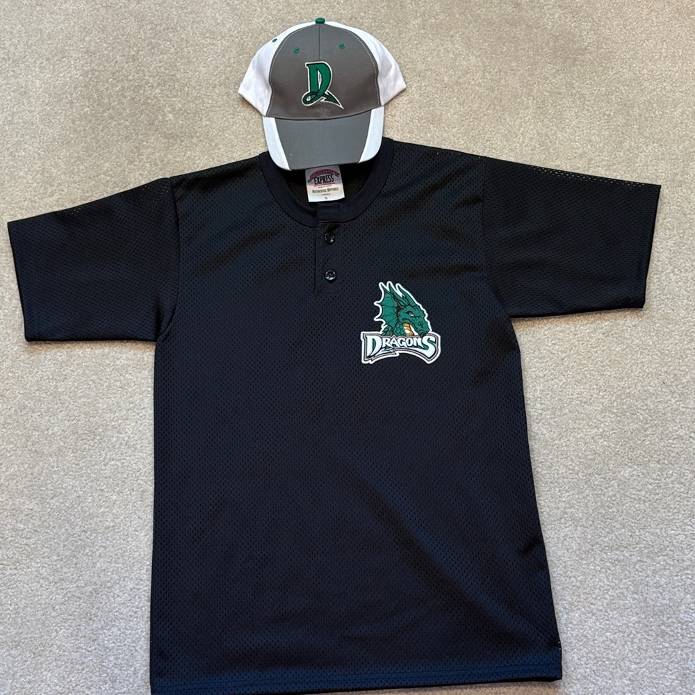 Adult Black Dragons Baseball Jersey